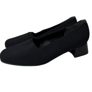 Munro Loafer Black SlipOns Smoking Slipper Womens SZ 9 WW USA Made Resort Preppy